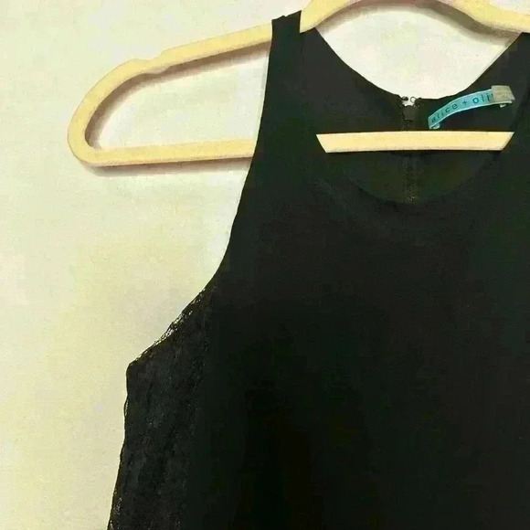 Alice and Olivia black lace tank size XS - Picture 3 of 5